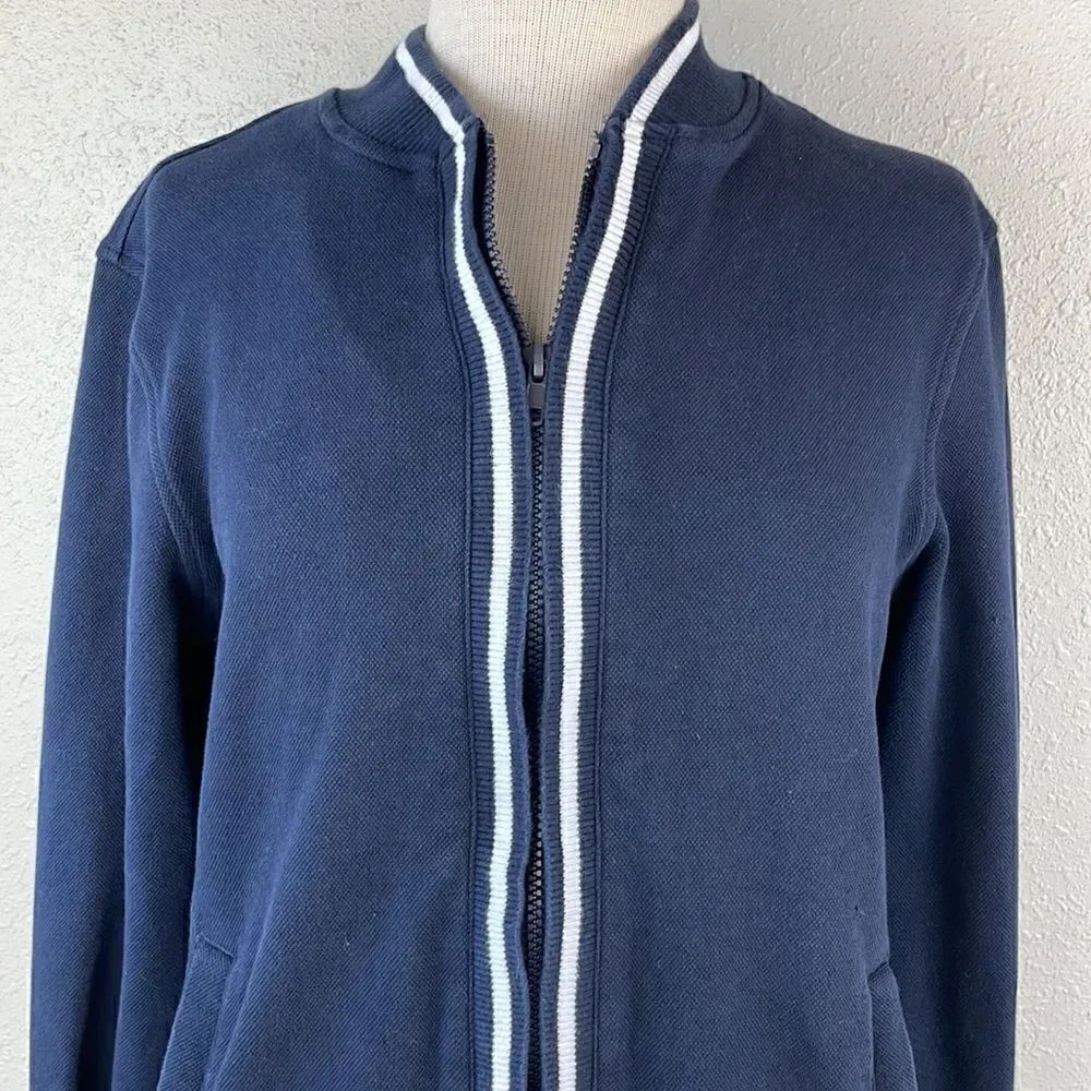 Merona Blue Full Zip Jacket Size S EUC - Picture 2 of 6